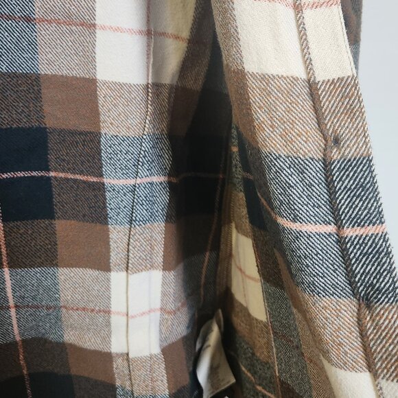 Patagonia Long-Sleeved Fjord Flannel Shirt - Tree Crown Carbon - Picture 8 of 9